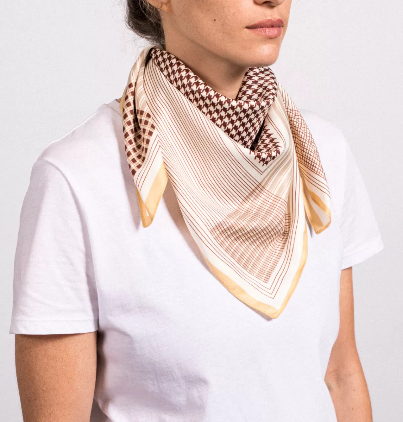 Daniella Lehavi Dogtooth Printed Scarf
