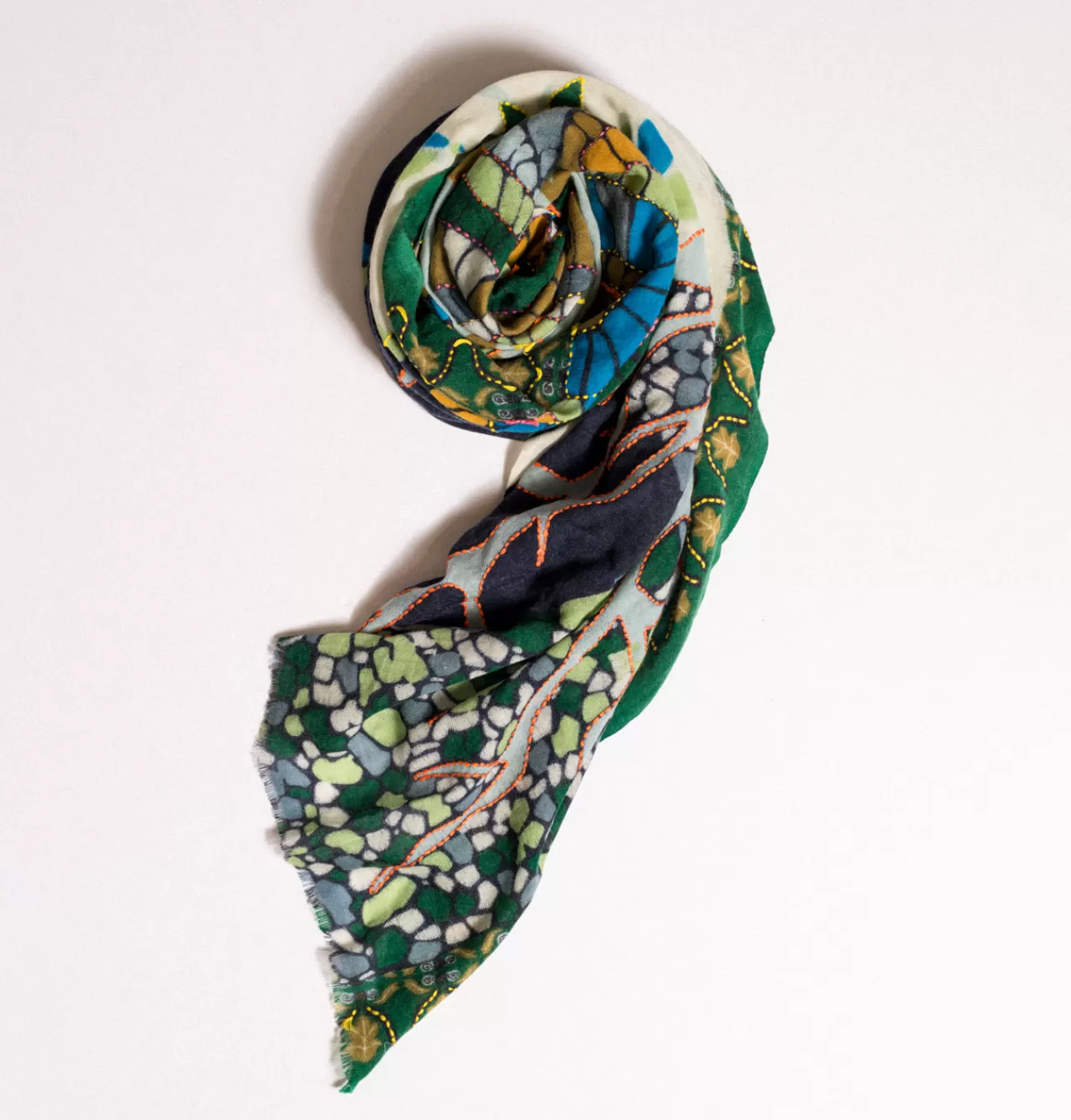 Daniella Lehavi Embroidered Scarf