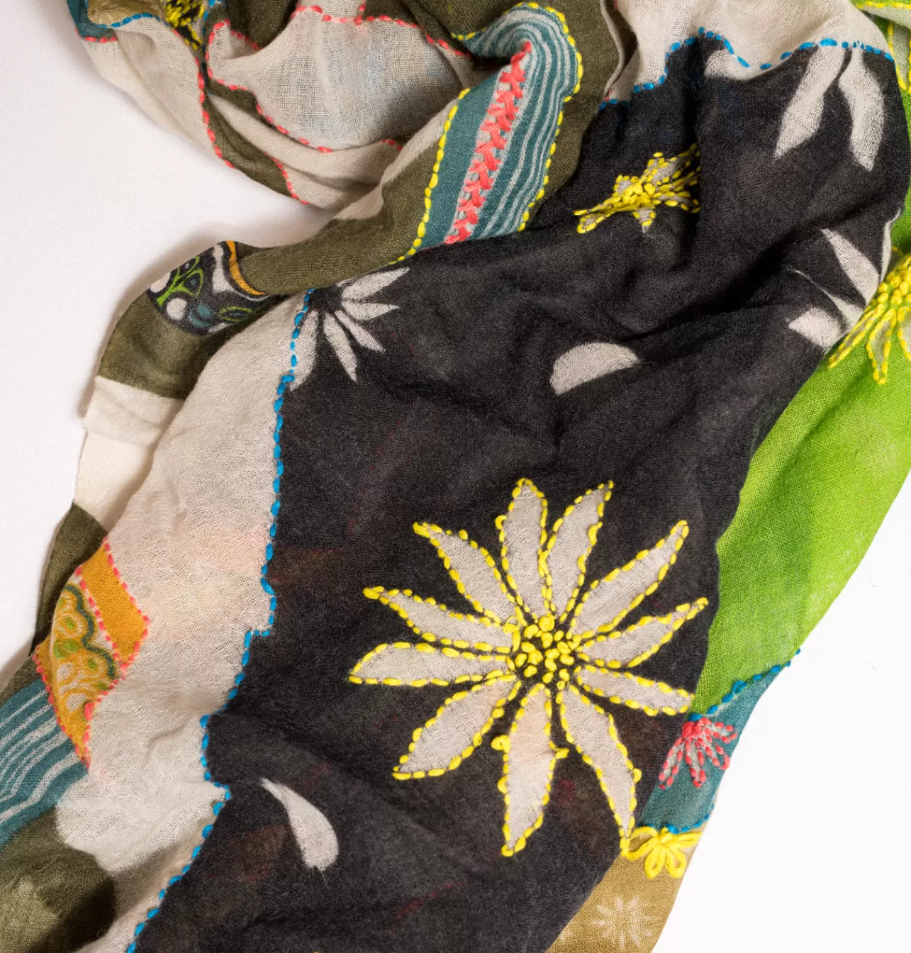 Daniella Lehavi Embroidered Scarf
