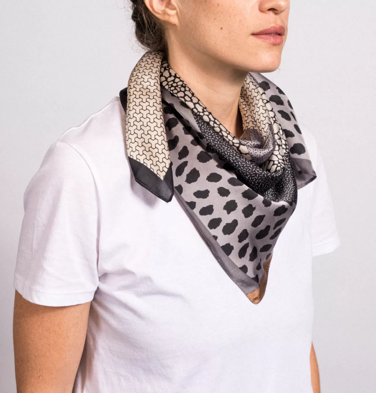 Daniella Lehavi Leoprd Mix Printed Scarf