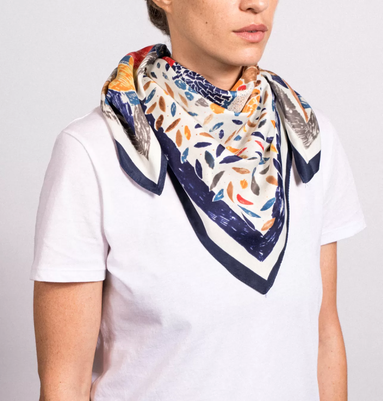 Daniella Lehavi Silky Printed Floral Scarf